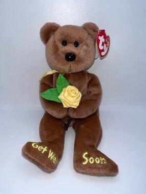 Ty Beanie Baby BANDAGE the Get Well Soon Bear (8.5 inch) Stuffed Animal Toy